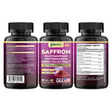 Parrox Saffron Supplements 6-in-1 Formula packaging details