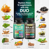 Parrox Sea Moss bottle displaying 60 capsules