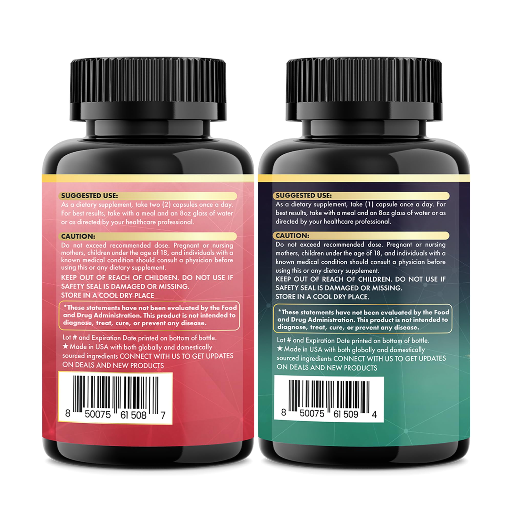 Parrox supplement bottles arranged with herbs