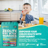 Parrox Zeolite Kids Gummies on a kitchen counter