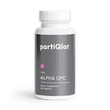 partiQlar Alpha GPC 300mg Choline Capsules front view