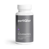 partiQlar Resveratrol 500mg Capsules front view