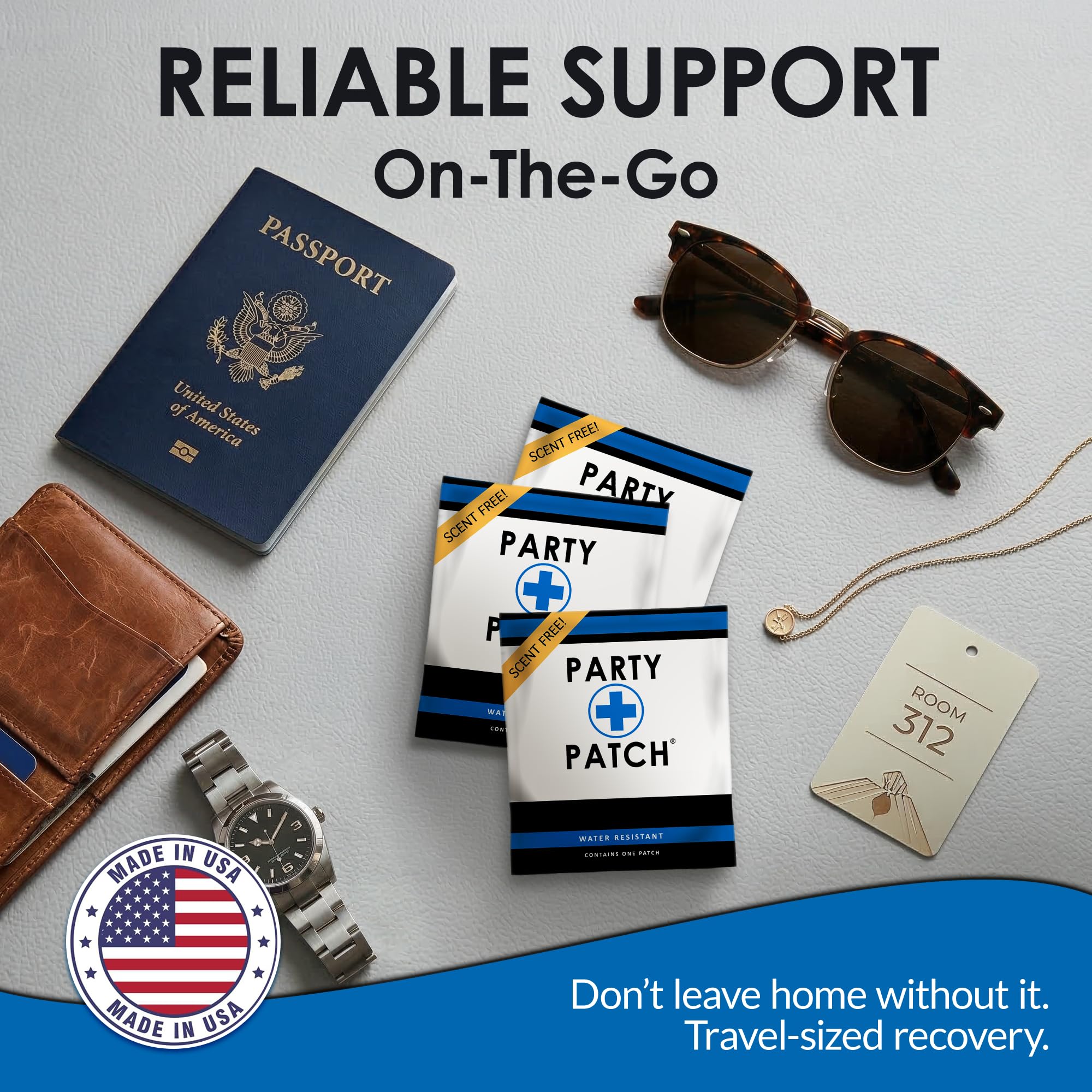 Party Patch 5 Pack with individual patches visible