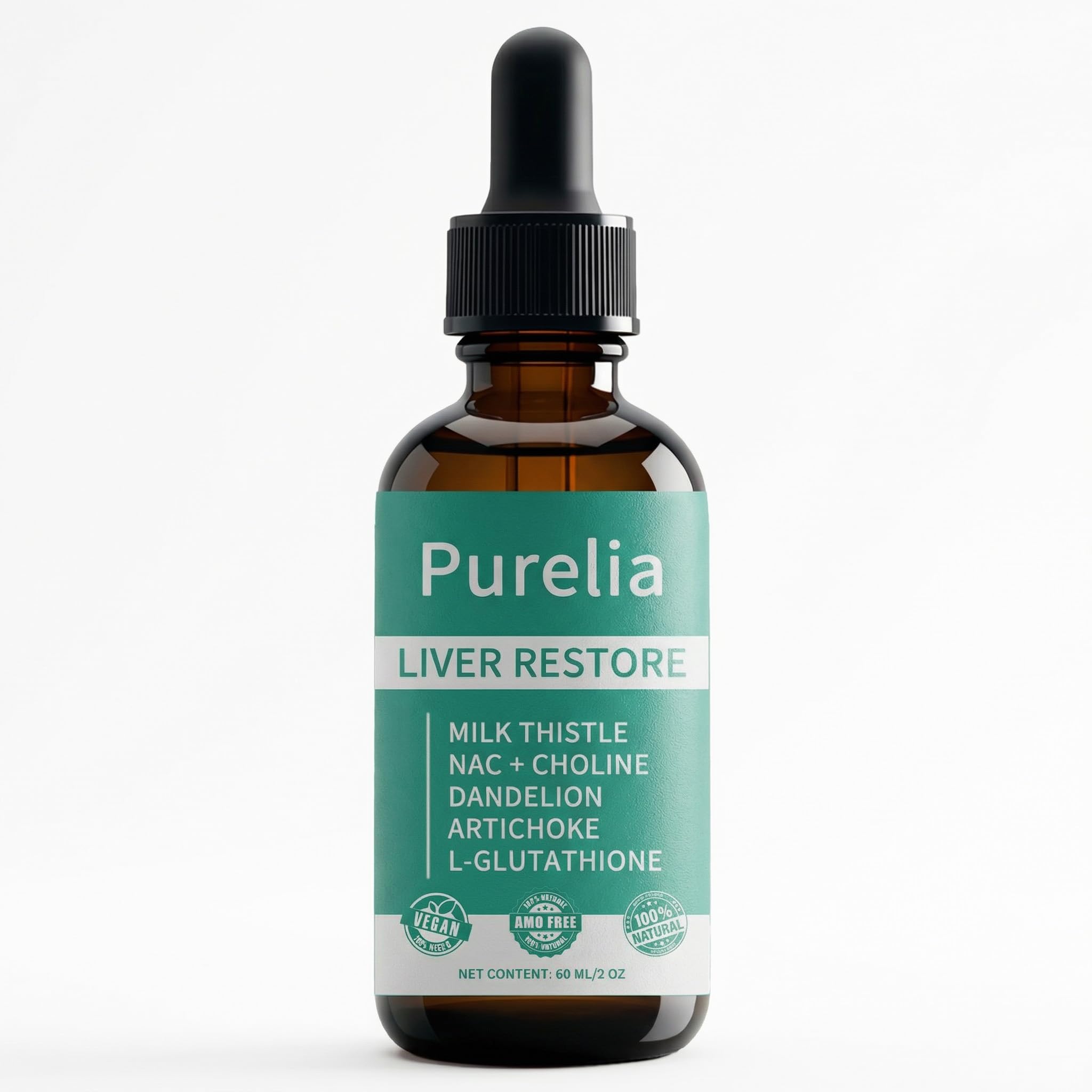 PARWENE Milk Thistle Liquid Supplement 60ml front view