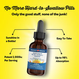 Passion 4 Life Vitamin D3 & K2 Liquid Supplement ingredients list