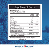 Passion 4 Life Vitamin D3 & K2 Liquid Supplement on kitchen counter