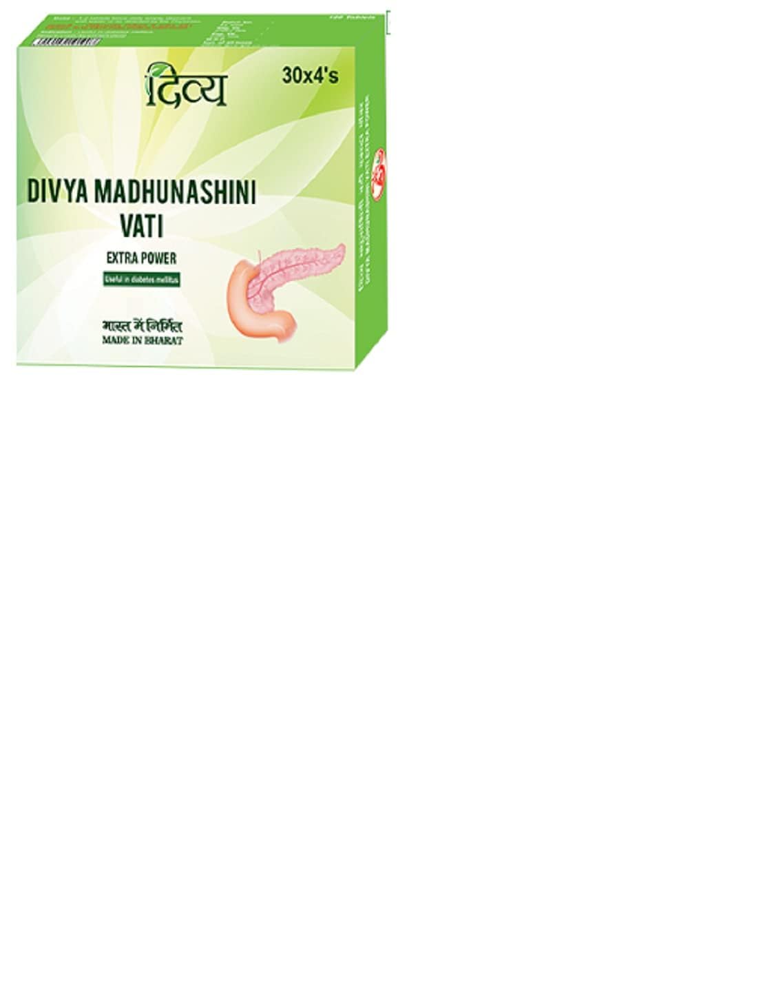 Patanjali Divya Madhunashini Vati pack of 2 with 240 tablets front view
