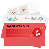 Patch Aid C Plus Topical Patch front view with packaging