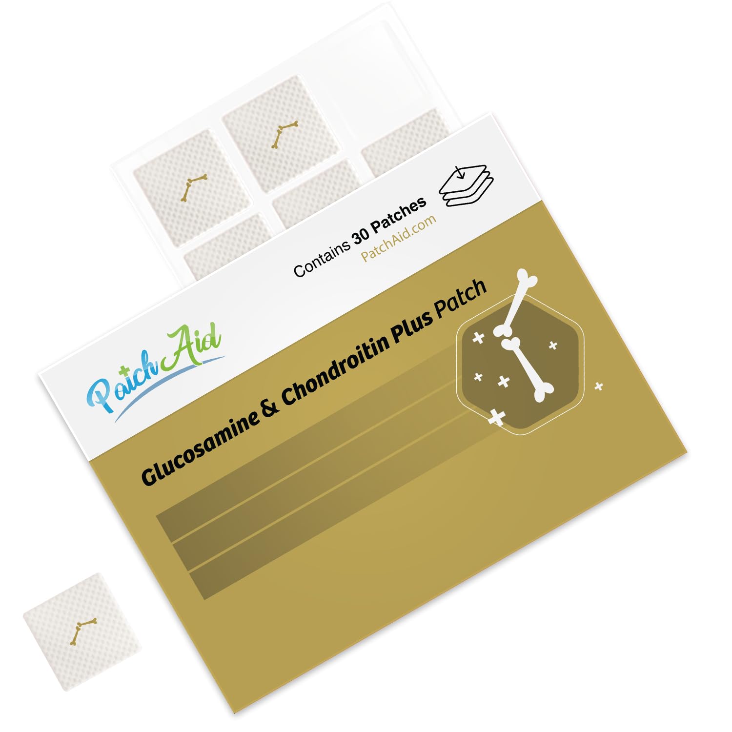 Patch Aid Glucosamine and Chondroitin Topical Patch packaging