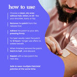 Patch Aid patches in use during daily activities