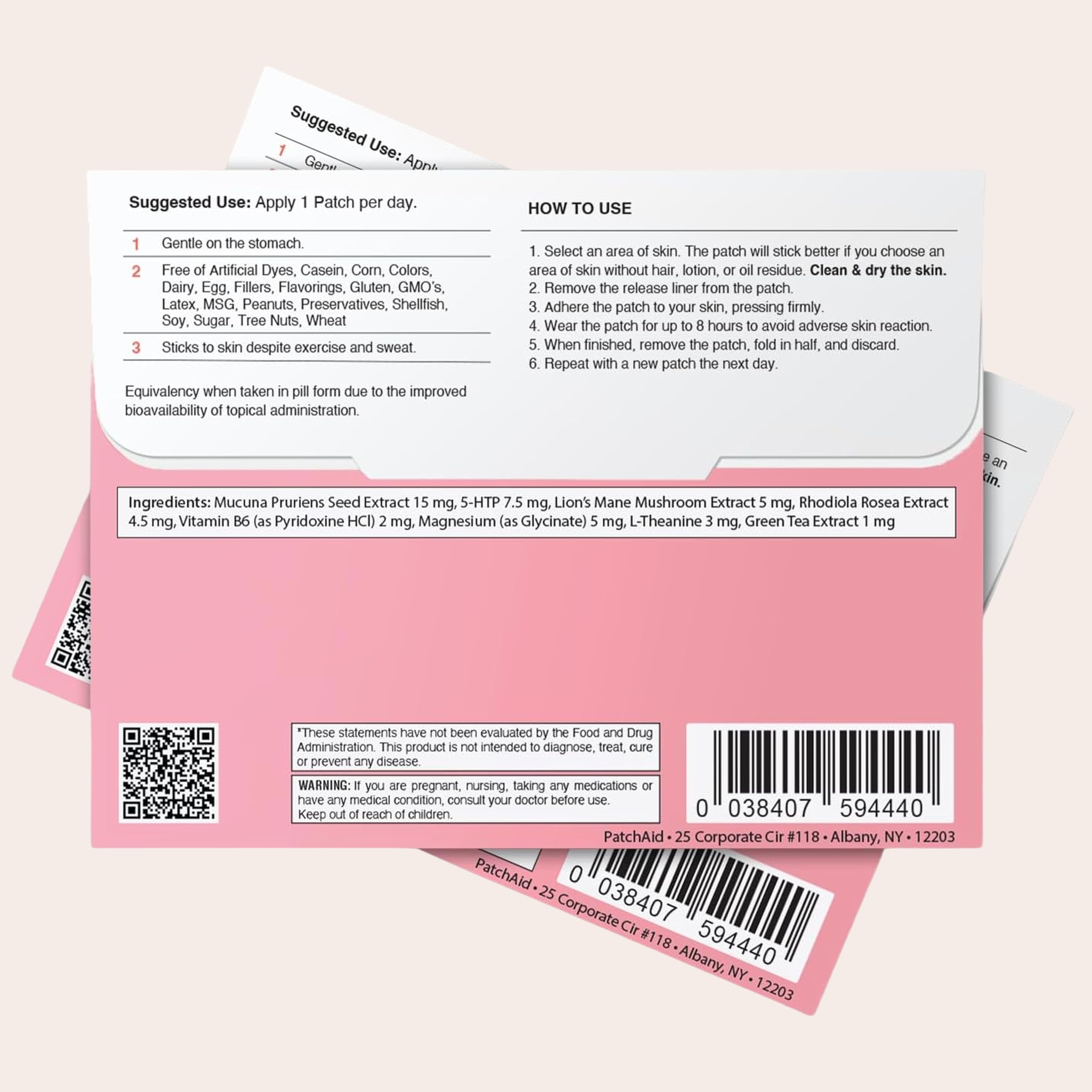 Patch Aid patches showing easy application process