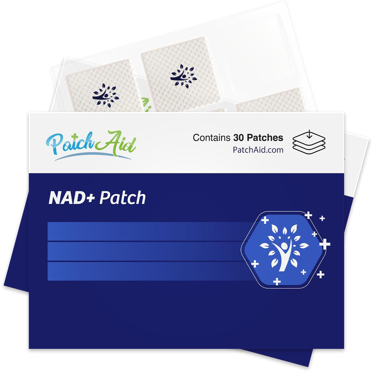 Patch Aid Vitamin Patches front view, showcasing packaging