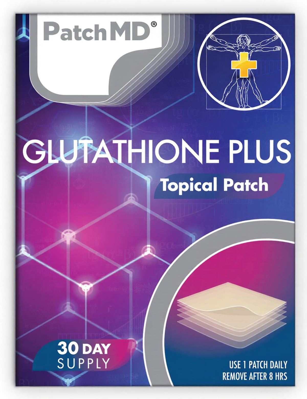 PatchMD Blended Vitamin & Mineral Supplement front view with packaging