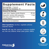 Patient One Carotenoid Complex 20mg Lutein Supplement side view