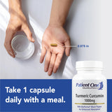 Patient One Turmeric Complex 100g back view with ingredient list