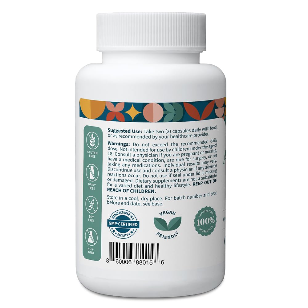 Pattern Wellness Ashwagandha Capsules side view with label