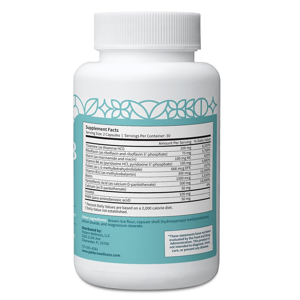Pattern Wellness B-Complex Vitamin Capsules with packaging