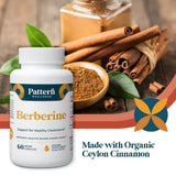 Pattern Wellness Berberine HCl & Organic Ceylon Cinnamon Capsules packaging