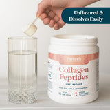 Pattern Wellness Collagen Peptides Powder with measuring scoop
