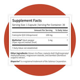 Pattern Wellness CoQ10 Supplement 28g on a wooden table