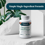 Pattern Wellness Moringa Oleifera Capsules bottle top view