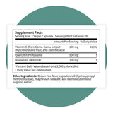 Pattern Wellness Quercetin with Bromelain capsules with a glass of water