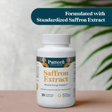 Pattern Wellness Saffron Extract Capsules 88.5mg in a lifestyle setting