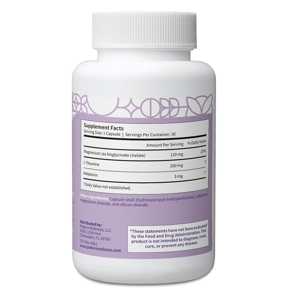 Pattern Wellness Sleep Complex Capsules bottle with label