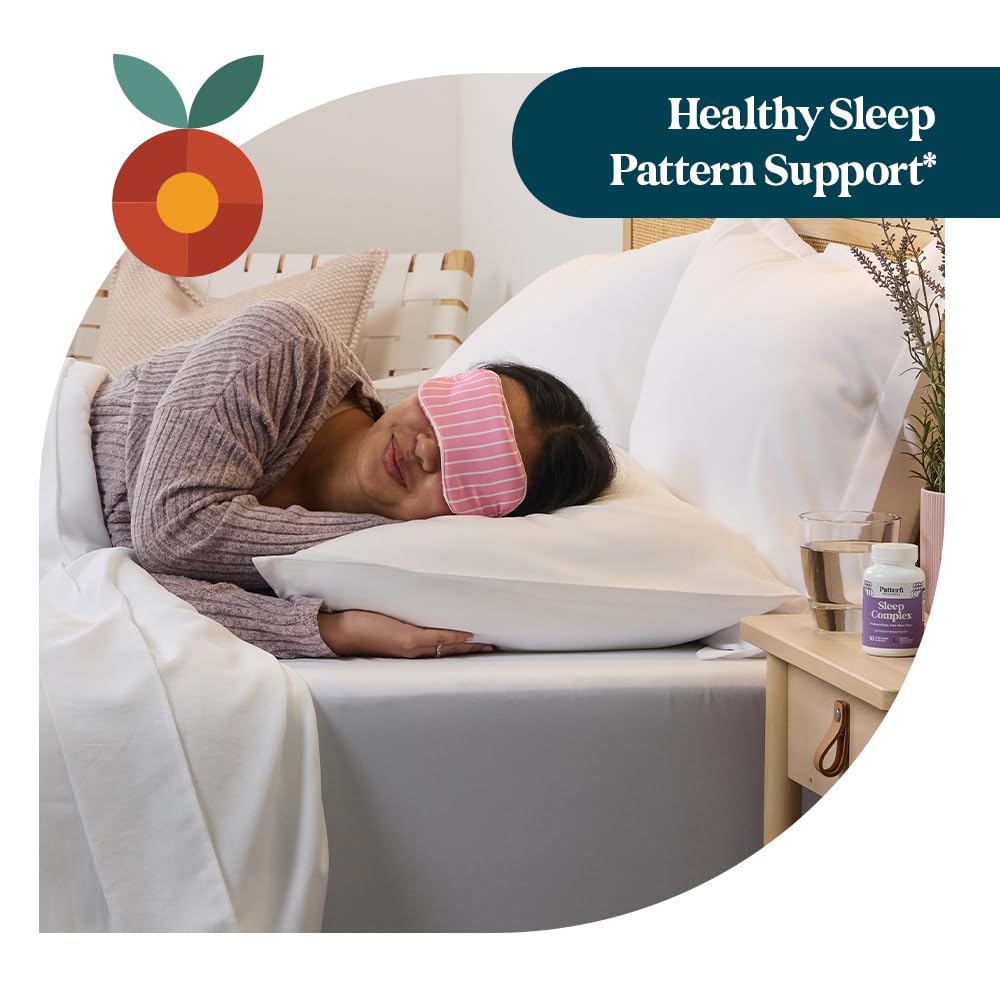 Pattern Wellness Sleep Complex Capsules on a wooden table