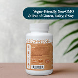 Pattern Wellness Zinc Complex 50g surrounded by fruits and vegetables