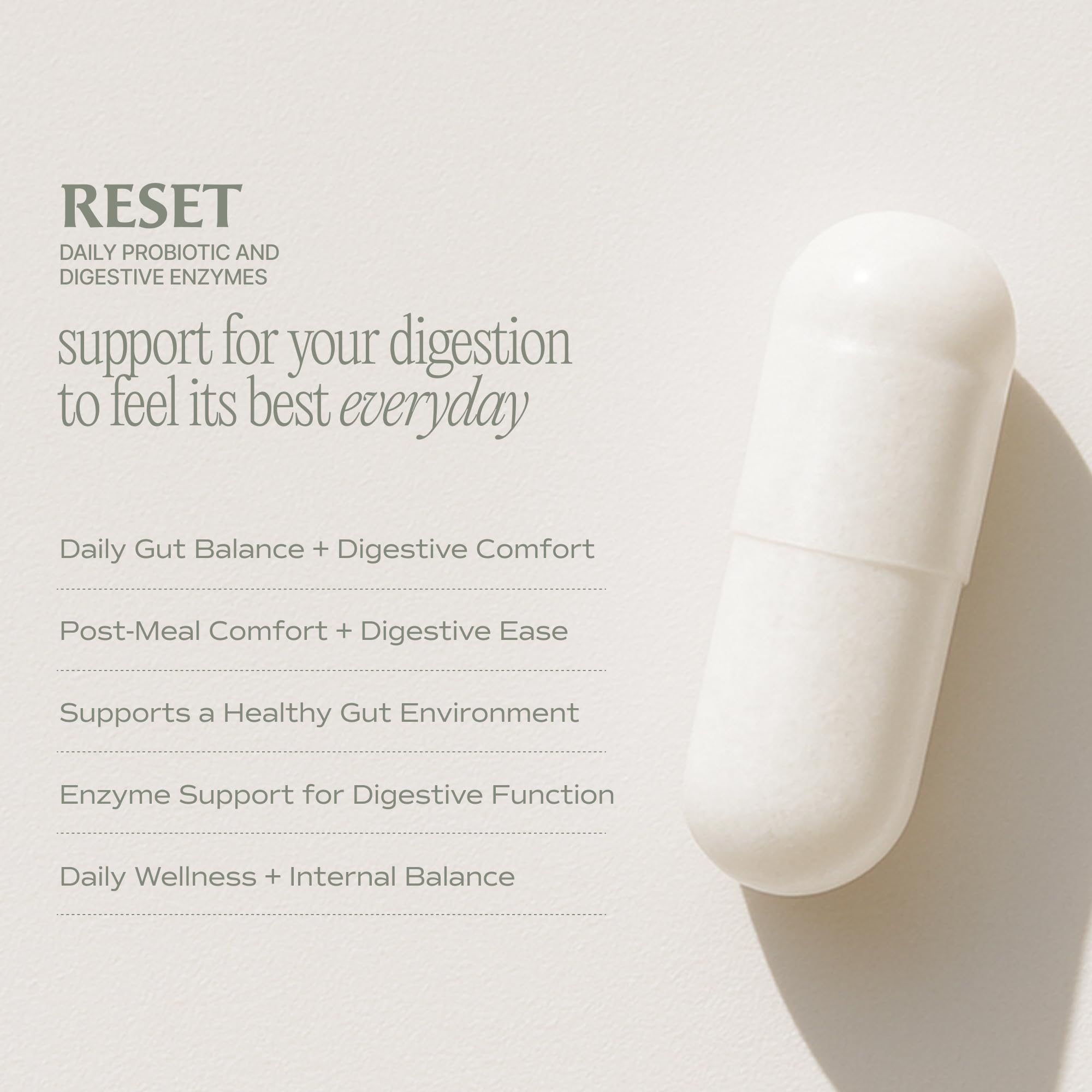 Paulina FITNESS Reset Daily Probiotic & daily Enzymes on kitchen counter