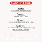PAYAOCZ Calcium Magnesium Zinc Liquid Supplement ingredients list