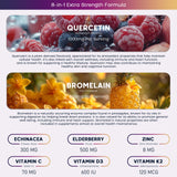 PAYAOCZ Organic Quercetin Gummies Blueberry ingredients list