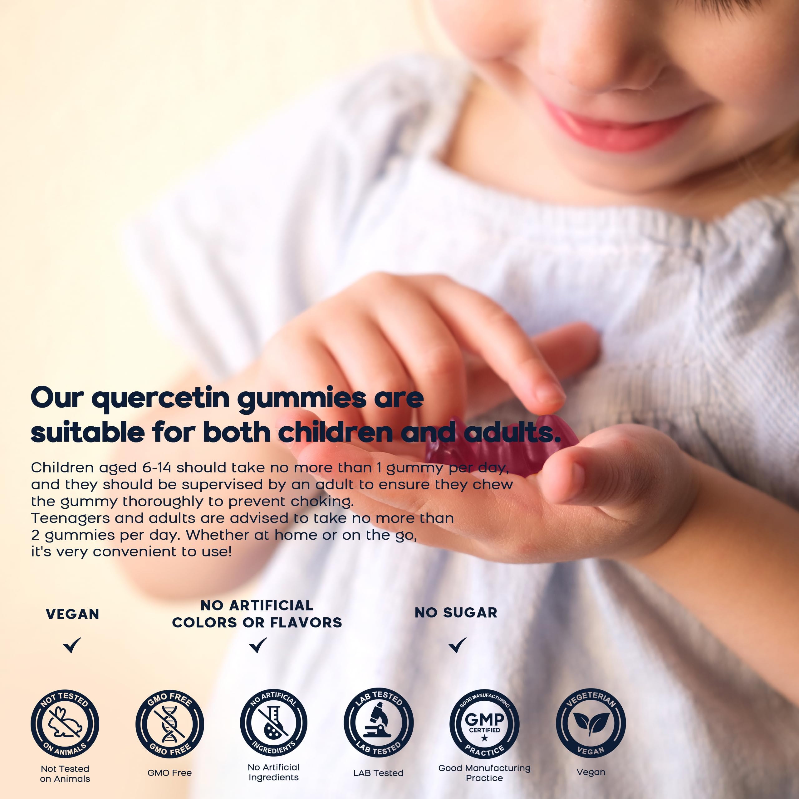 PAYAOCZ Organic Quercetin Gummies Blueberry lifestyle scene