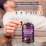 PAYAOCZ Organic Quercetin Gummies Blueberry serving suggestion
