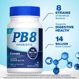 PB 8 Acidophilus Probiotic Capsules back view with ingredient list