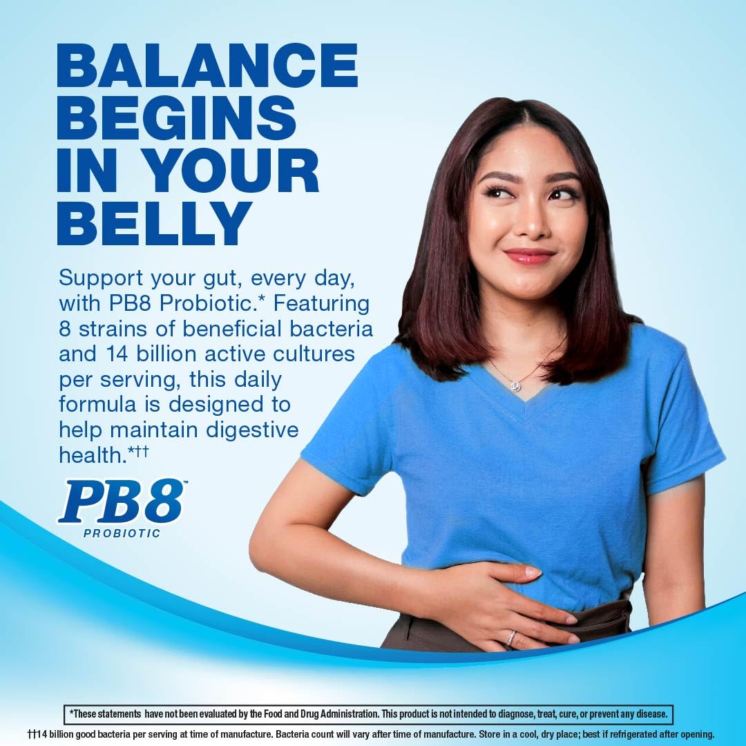 PB 8 Acidophilus Probiotic Capsules on a wooden table
