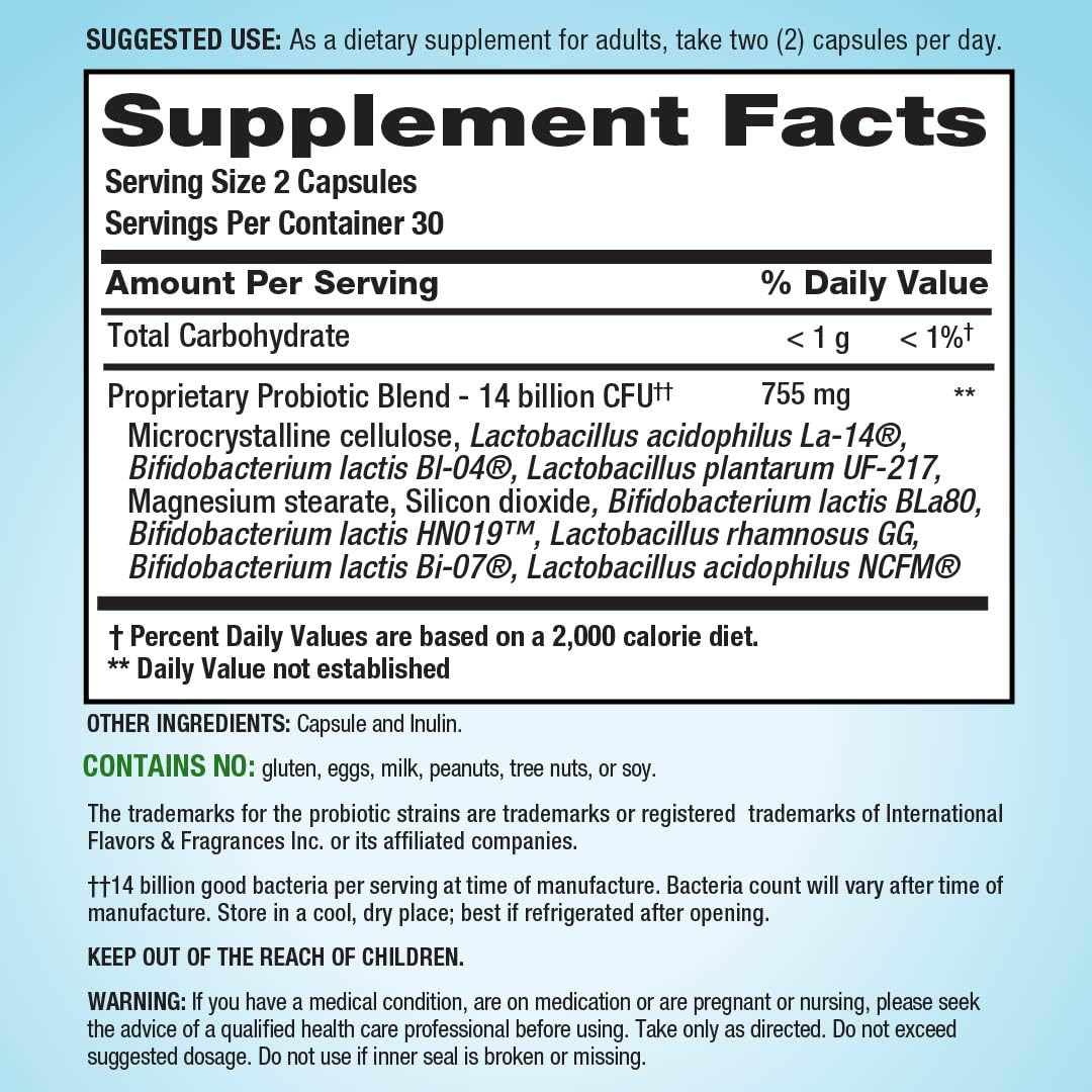 PB 8 Acidophilus Probiotic Capsules side view showing capsule details