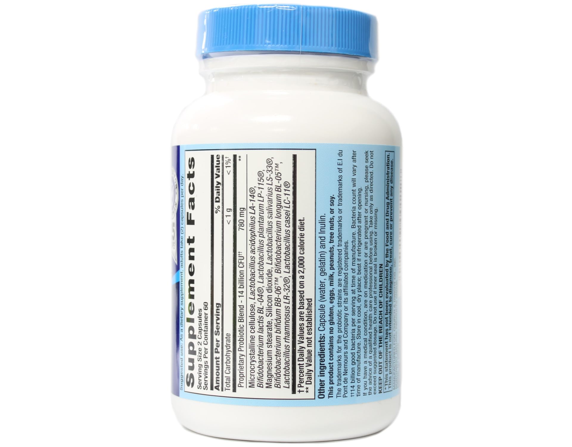 PB 8 Probiotic capsules close-up