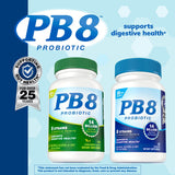 PB8 Probiotic Acidophilus capsules on a wooden table