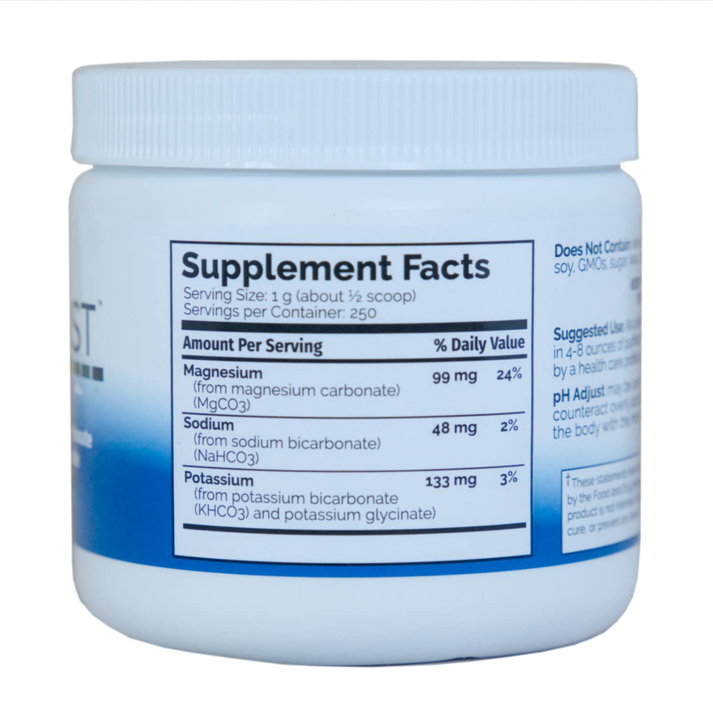PDI Potassium Bicarbonate Powder 250g packaging