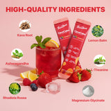 PEACEBLEND Super Calm Drink Mix stick with water preparation