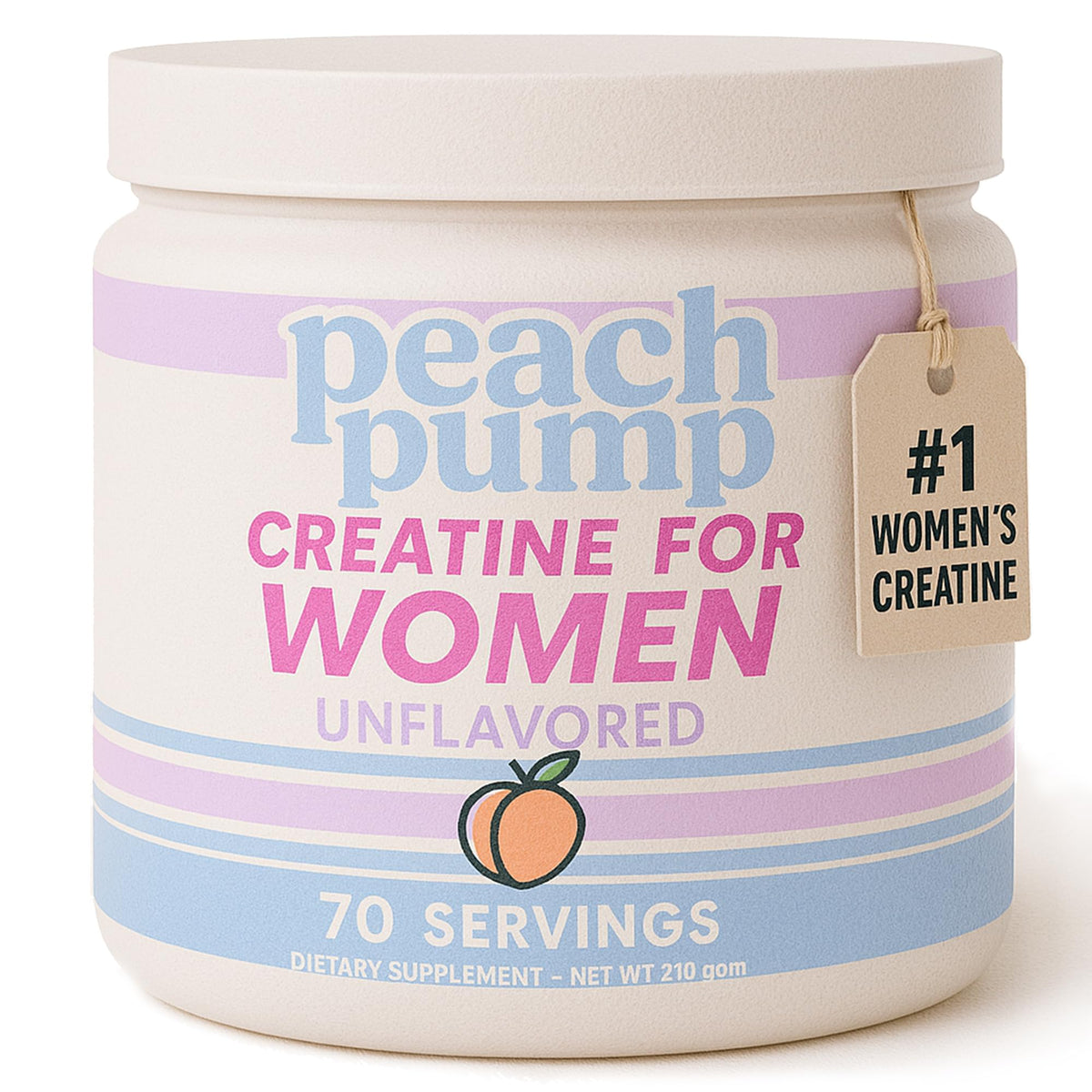 Peach Pump Women's Creatine Monohydrate 272g front view