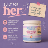 Peach Pump Women's Creatine Monohydrate 272g side view