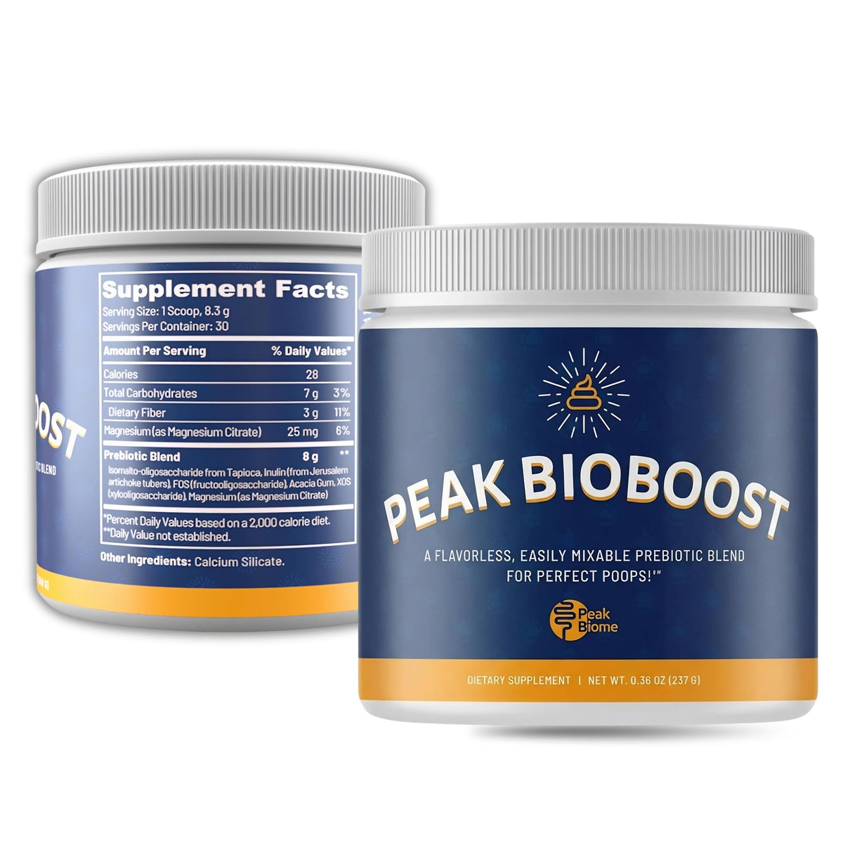 Peak Biome Peak BioBoost Prebiotic Fiber Supplement front view