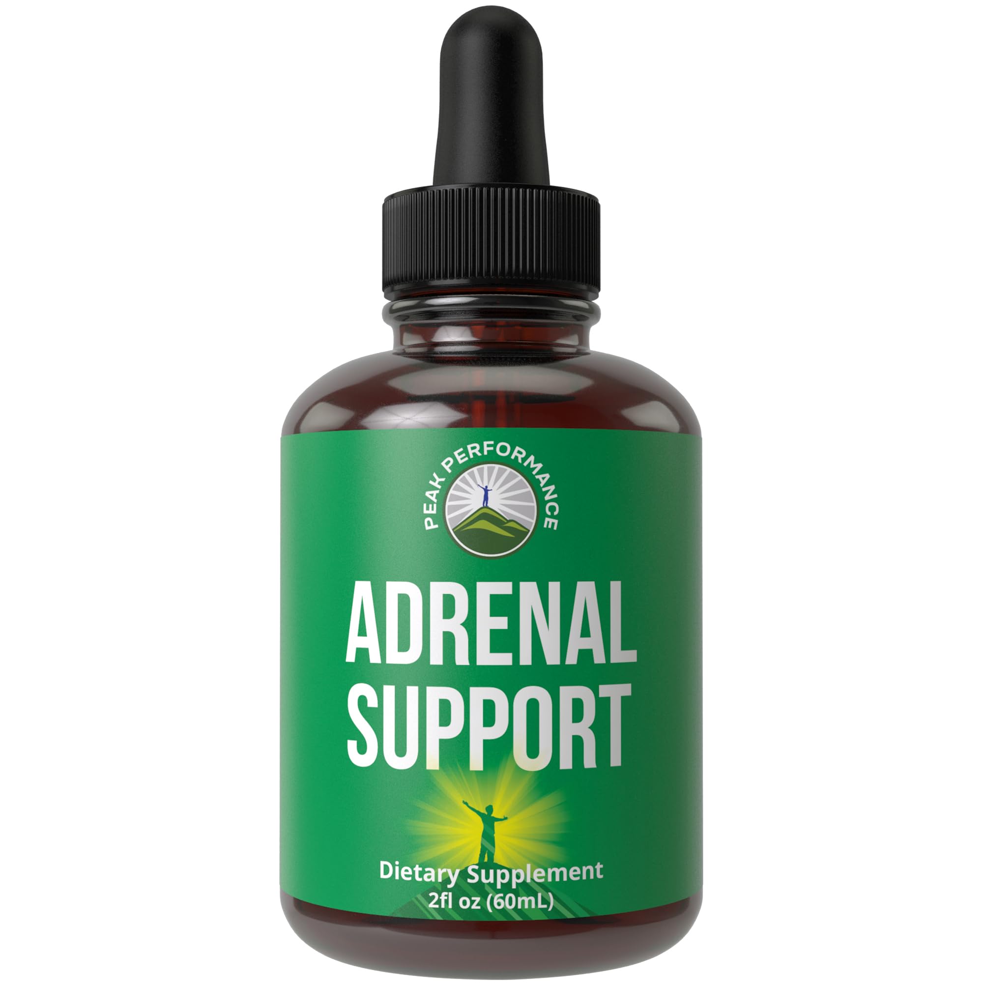 Peak Performance Adrenal Support Liquid Drops 132g front view