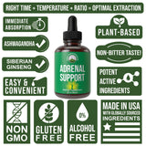 Peak Performance Adrenal Support Liquid Drops 132g on a wooden table