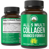Peak Performance All 5 Multi Collagen Powder front view