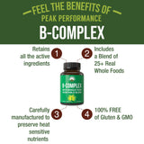 Peak Performance B Complex 100g side view showing packaging