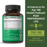 Peak Performance Beef Organ Capsules with a measuring spoon for dosage